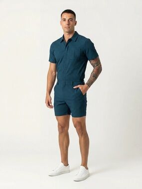 ROMPERJACK- The Onyx Romper Blue Size M